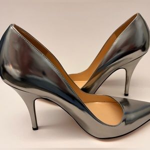 Kate Spade Silver Patent Leather Pumps